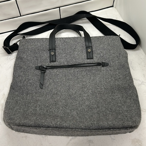 Sherpani Faith Ethos Collection Wool Satchel Slate Tote Bag - Picture 4 of 16